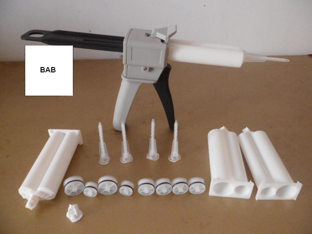 Caulking Gun Dispensing - 에폭시 수지 AB 글루 코킹 건/카트리지