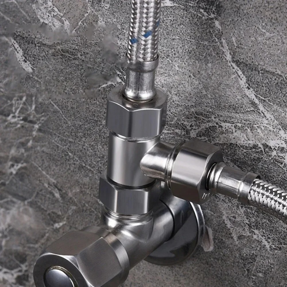 Toilet Flush Valve - G1/2 스테인레스 스틸 T 어댑터 다이버터
