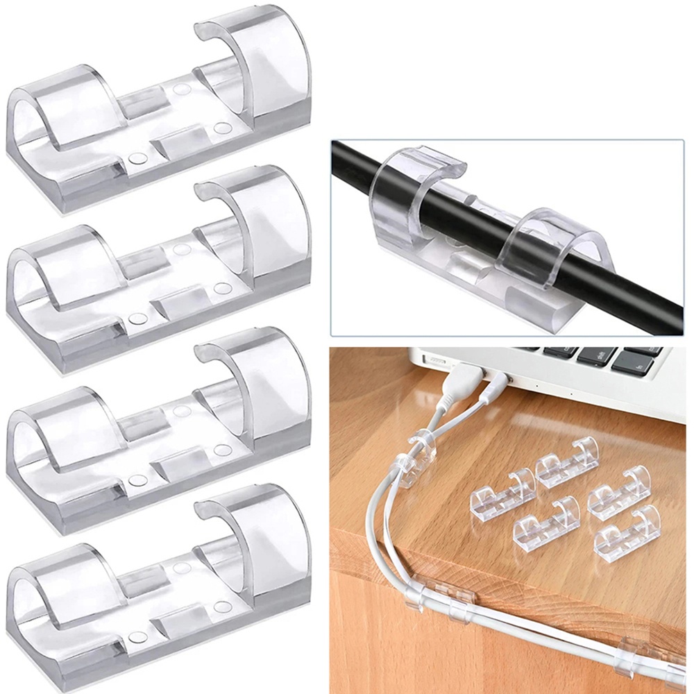 Cable Staple Clip - 자체 접착식 케이블 관리 클립 와이어