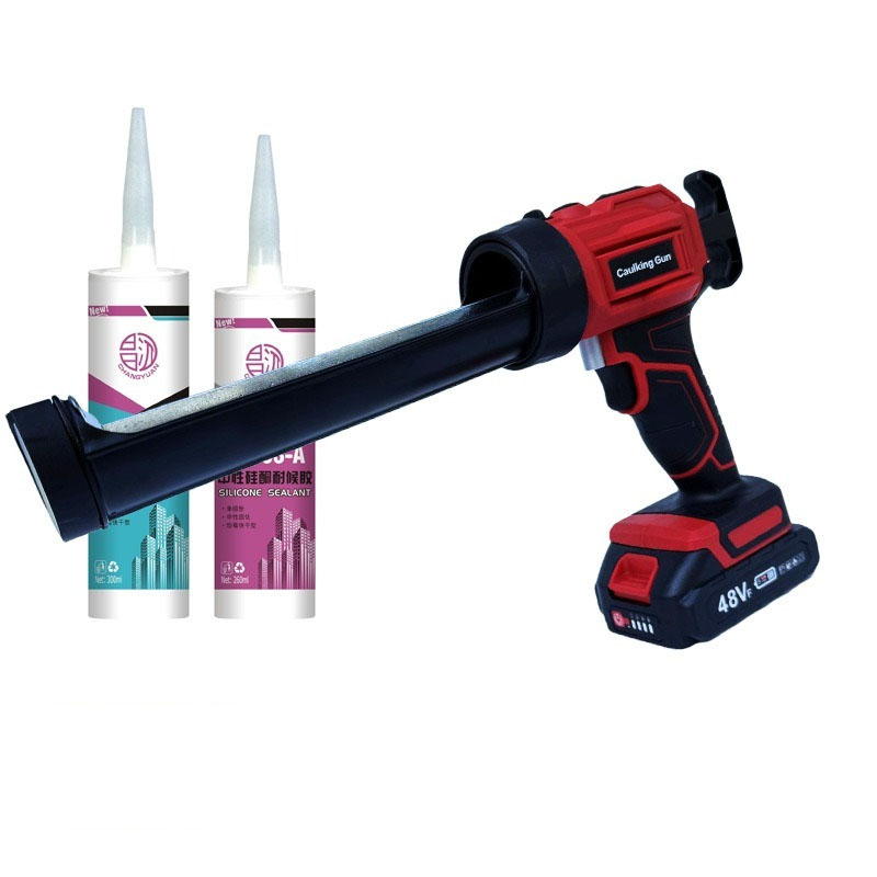 Caulking Gun Dispensing - LED 조명이 있는 무선 전기 코킹건,