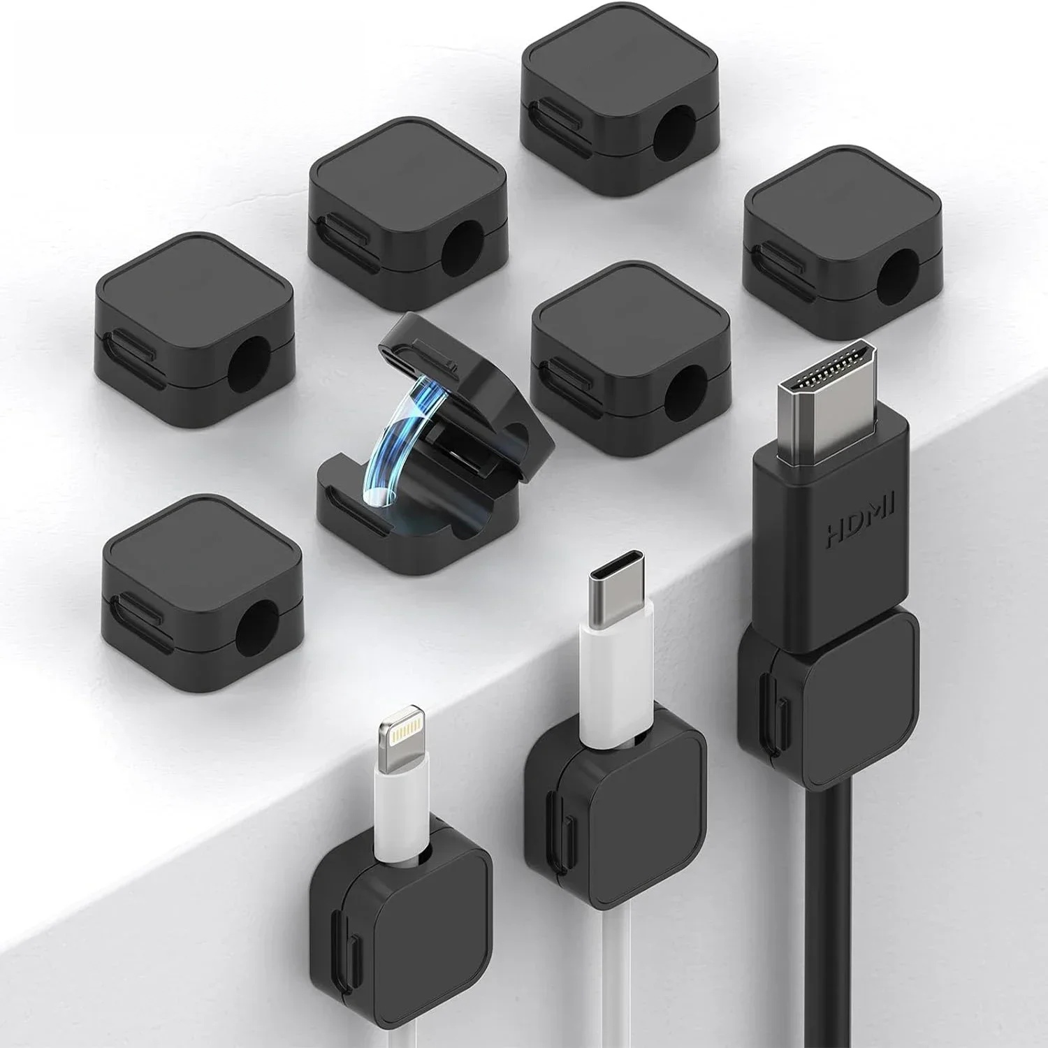 Cable Staple Clip - ​ 자석 케이블 클립 조절 가능한