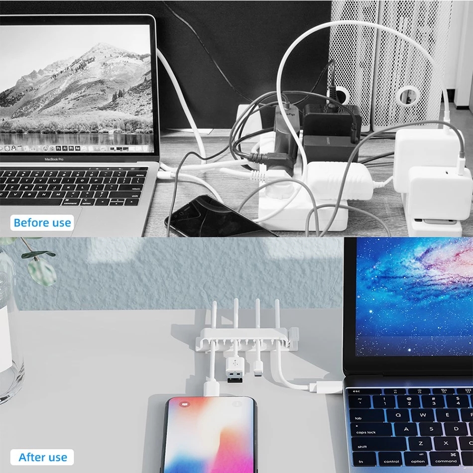 케이블 주최자 자체 접착 케이블 클립 USB 케이블 관 - Cable Staple Clip 리뷰 및 가격