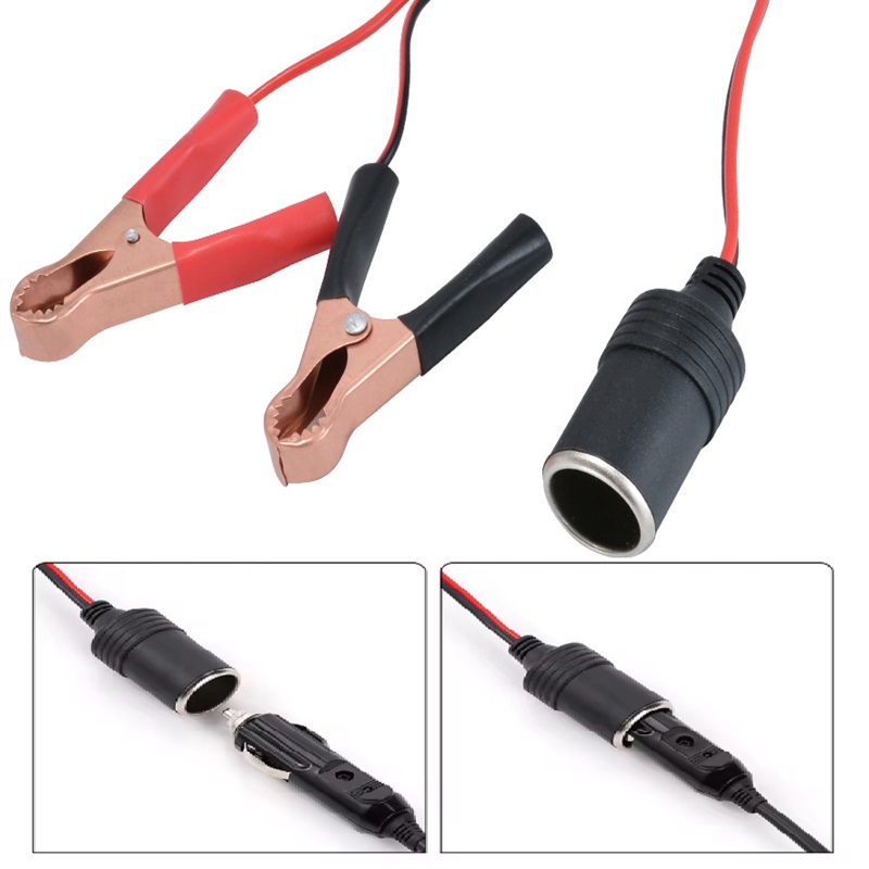 50A 시거잭 전원 소켓 플러그 커넥터 어댑터 악어 클 - Cable Staple Clip 리뷰 및 가격