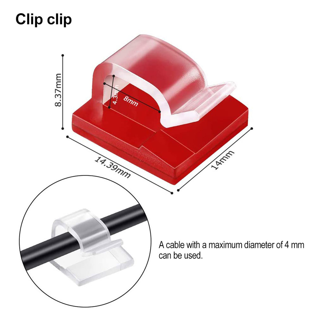 50pcs 케이블 정리 클립 케이블 와인더 홀더 코드  - Cable Staple Clip 리뷰 및 가격